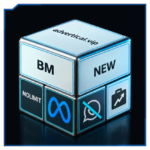 BM nova verificada ilimitada, NEW e NOLIMIT, sem WhatsApp — cubo azul